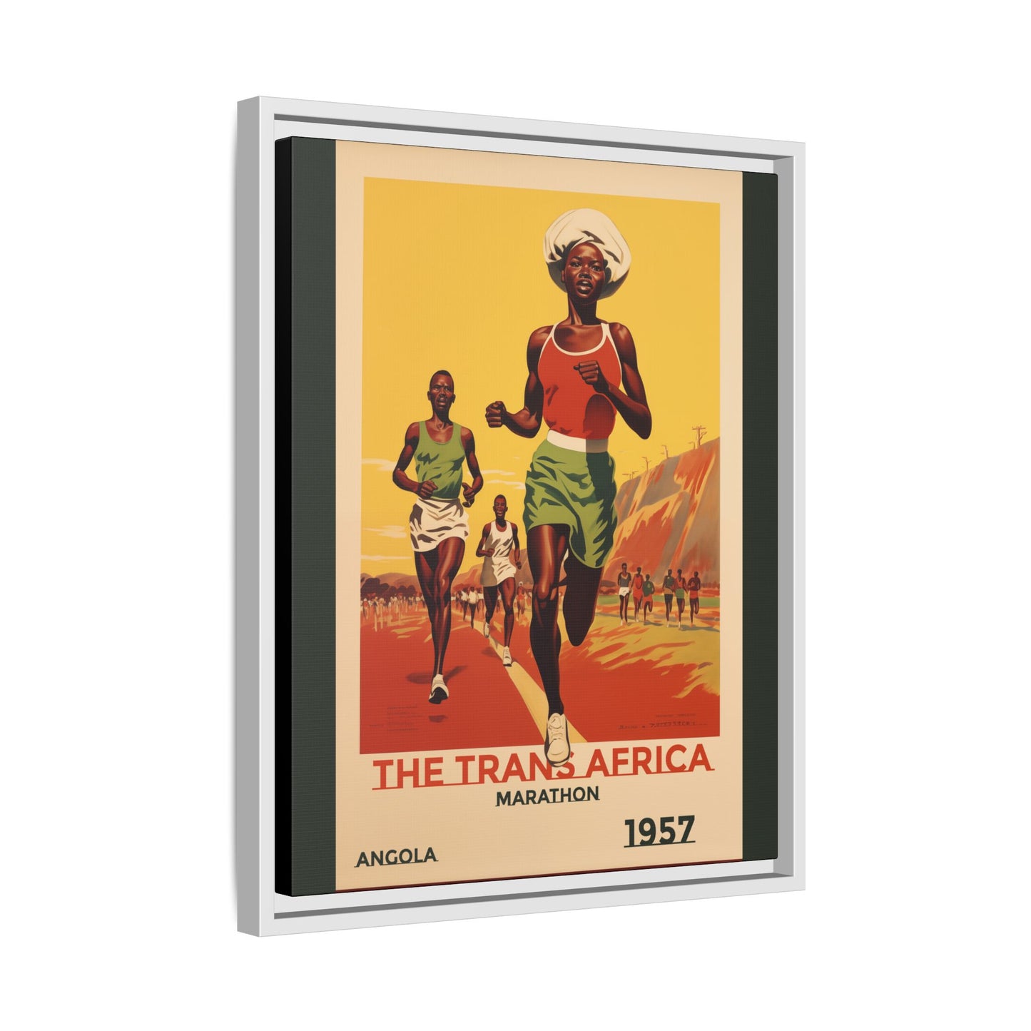 Trans-Africa Marathon 1957 Vintage Poster | Fine Art Print