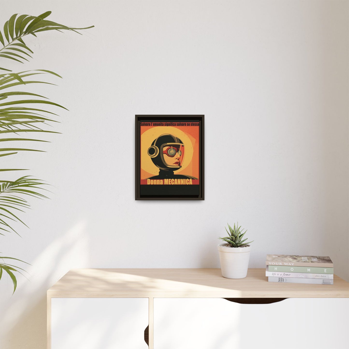 Donna Meccanica Retro Sci-Fi Vintage Poster | Museum-Quality Fine Art Print
