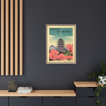 Visitez le Japon Japanese Travel Vintage Poster | Museum-Quality Fine Art Print