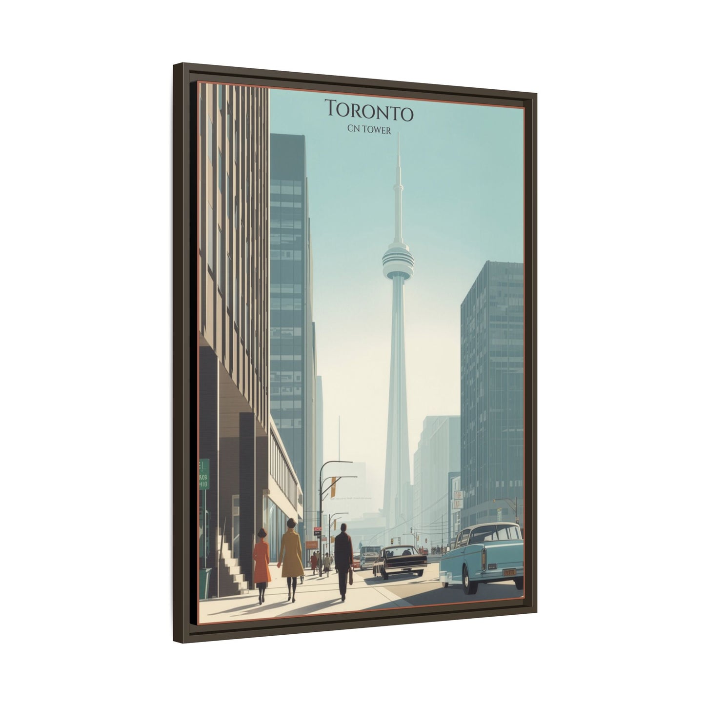 Toronto CN Tower Vintage Travel Poster | Museum-Quality Fine Art Print