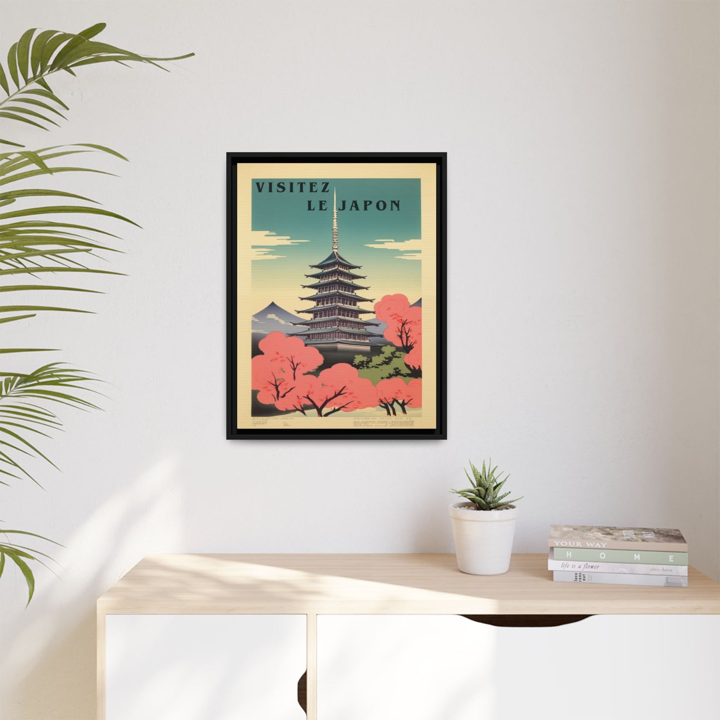 Visitez le Japon Japanese Travel Vintage Poster | Museum-Quality Fine Art Print