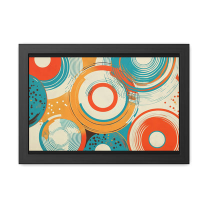 Modern Geometric Wall Art – Framed Abstract Poster for Home Decor