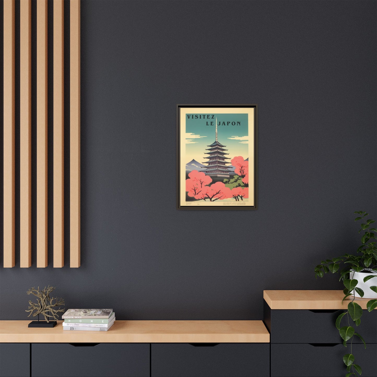 Visitez le Japon Japanese Travel Vintage Poster | Museum-Quality Fine Art Print