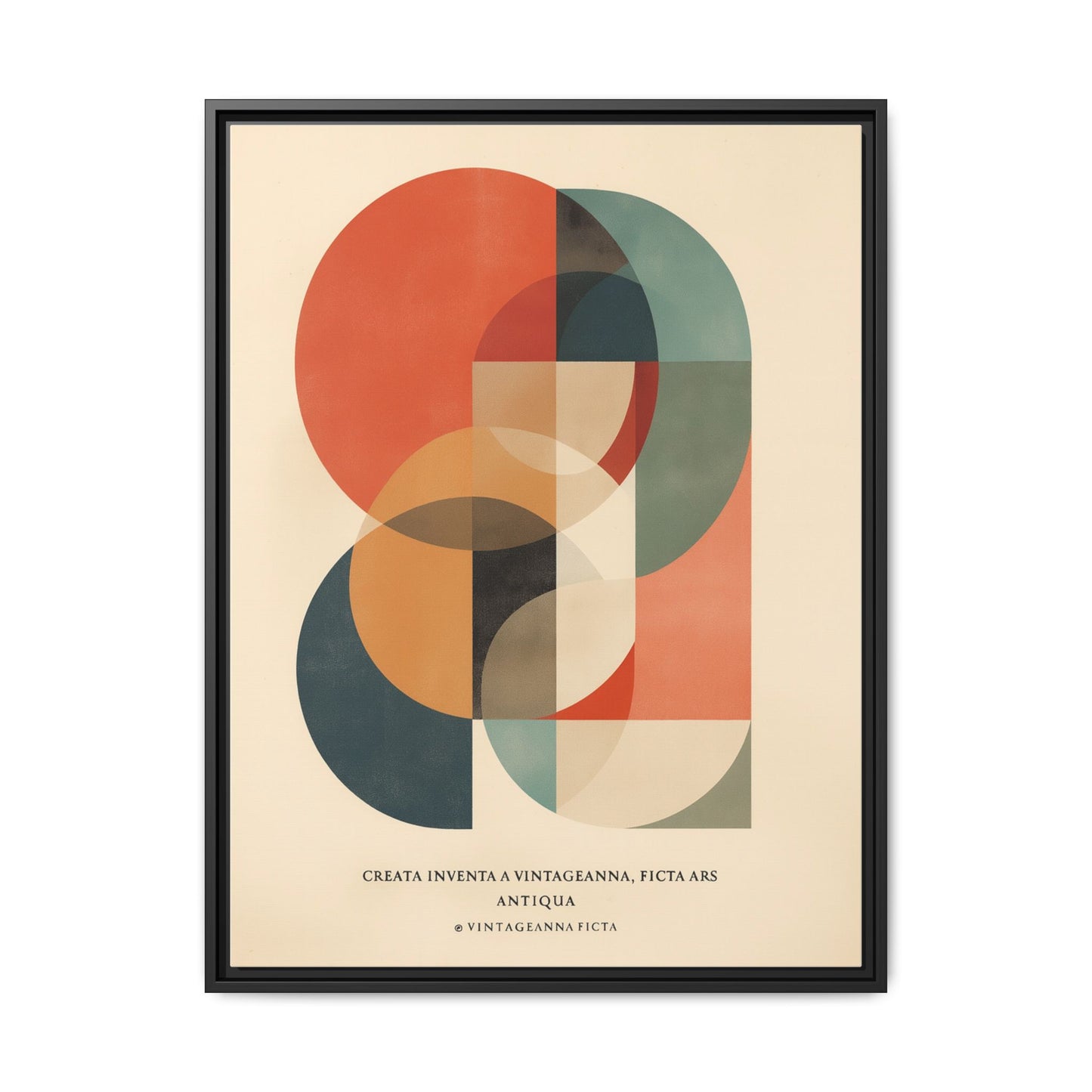 Abstract Geometric Art Print Vintage Poster | Museum-Quality Fine Art Print