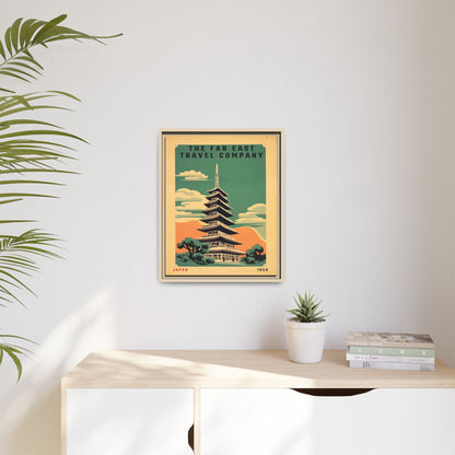 Japan Pagoda Vintage Poster | Museum-Quality Fine Art Print