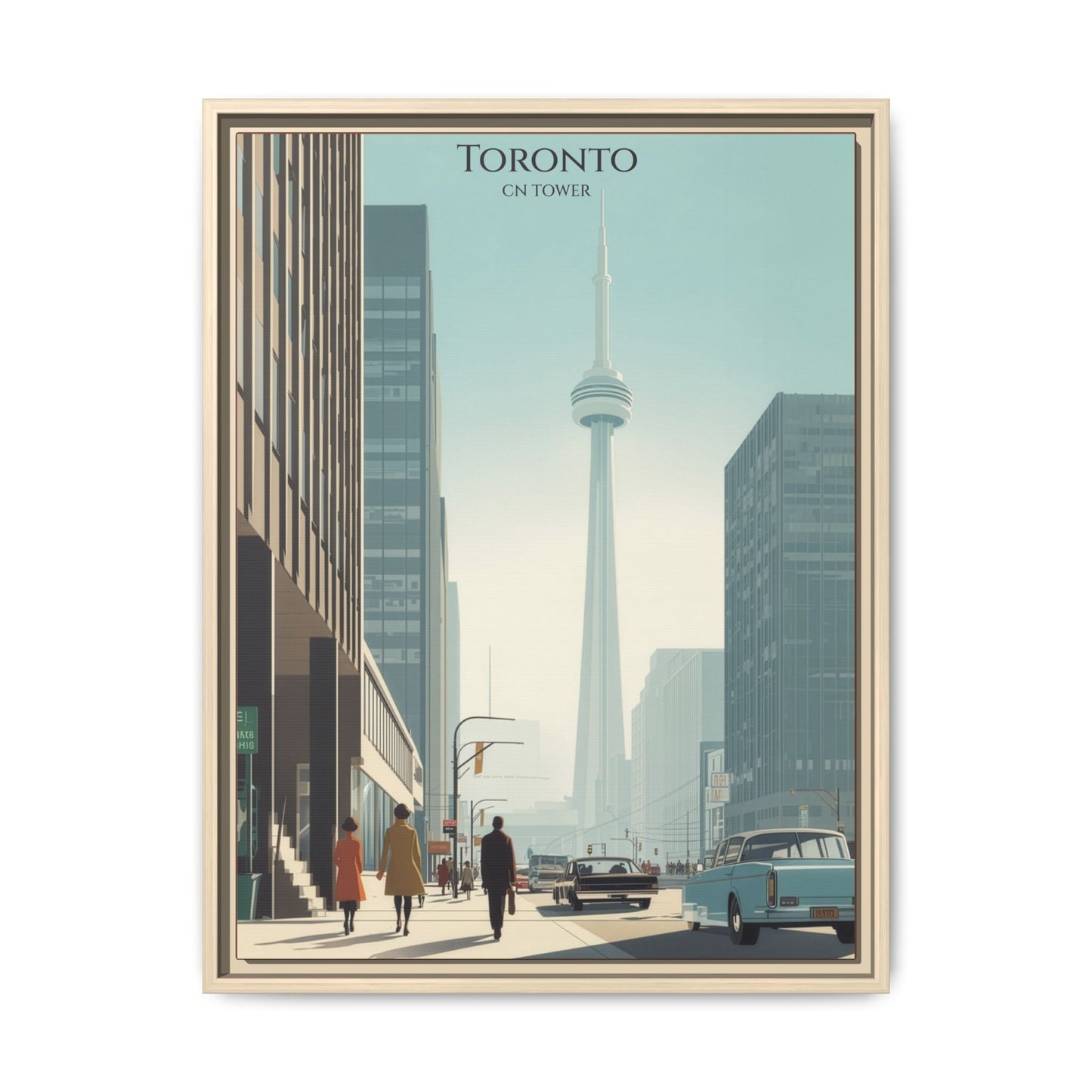 Toronto CN Tower Vintage Travel Poster | Museum-Quality Fine Art Print