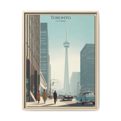 Toronto CN Tower Vintage Travel Poster | Museum-Quality Fine Art Print