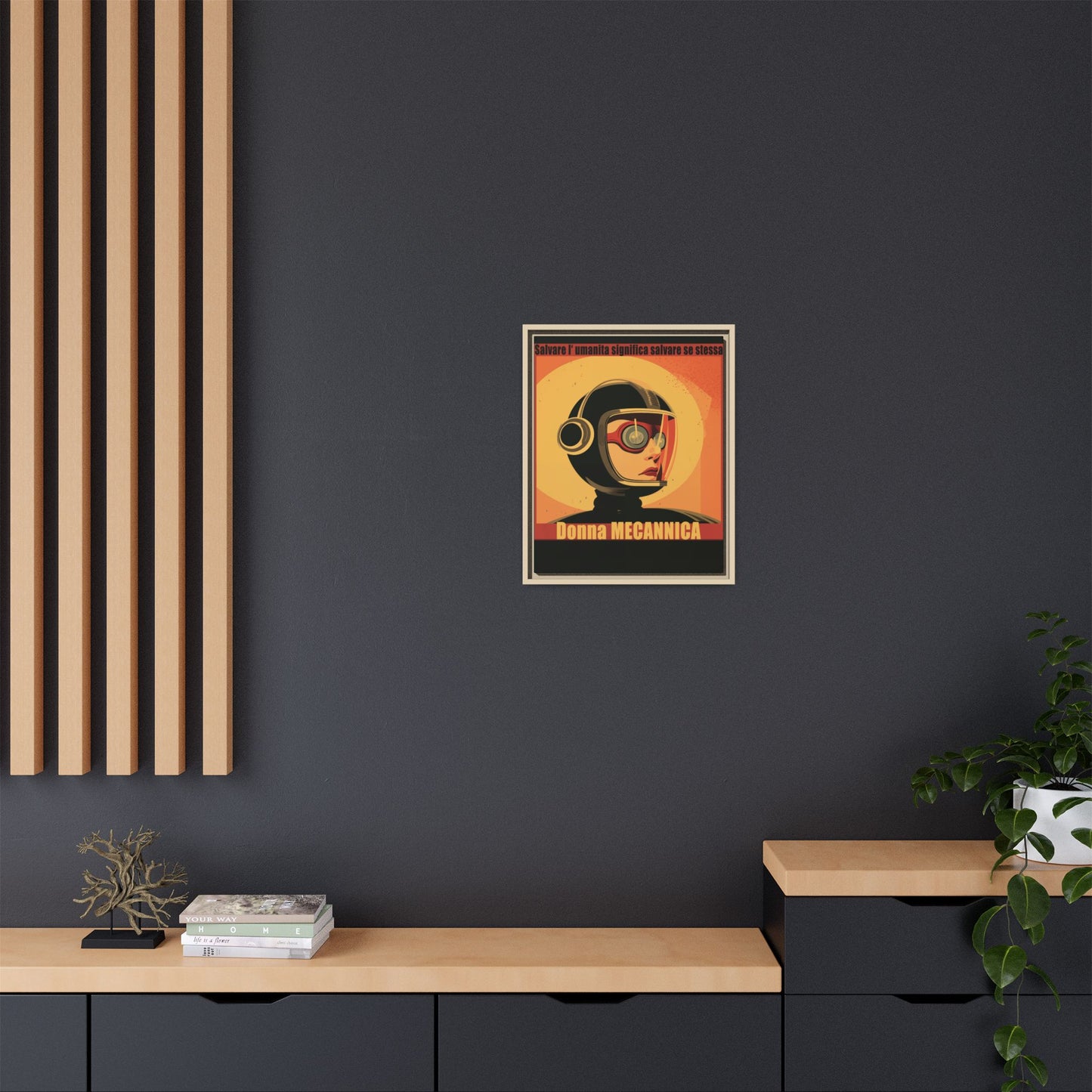 Donna Meccanica Retro Sci-Fi Vintage Poster | Museum-Quality Fine Art Print