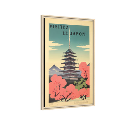 Visitez le Japon Japanese Travel Vintage Poster | Museum-Quality Fine Art Print