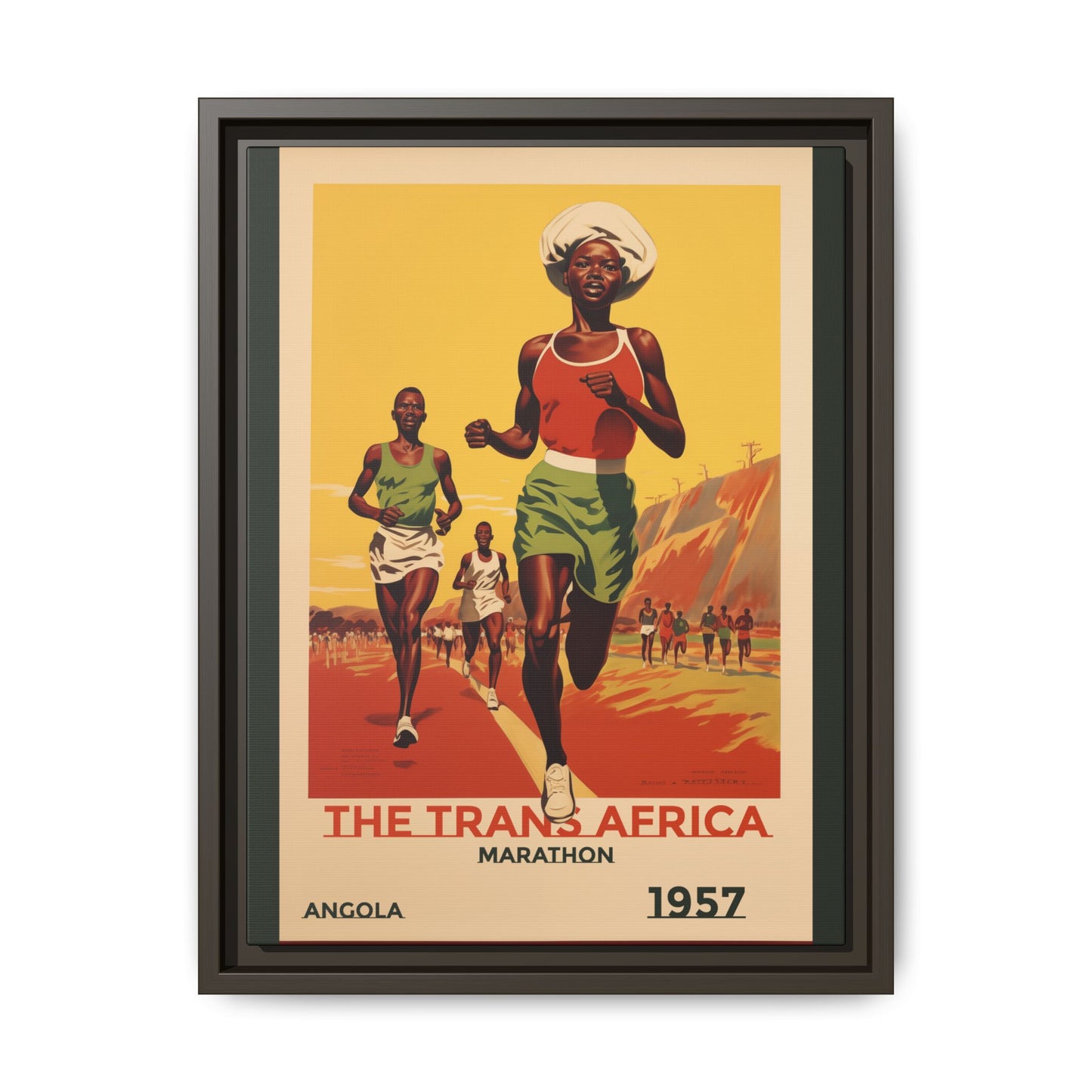 Trans-Africa Marathon 1957 Vintage Poster | Fine Art Print