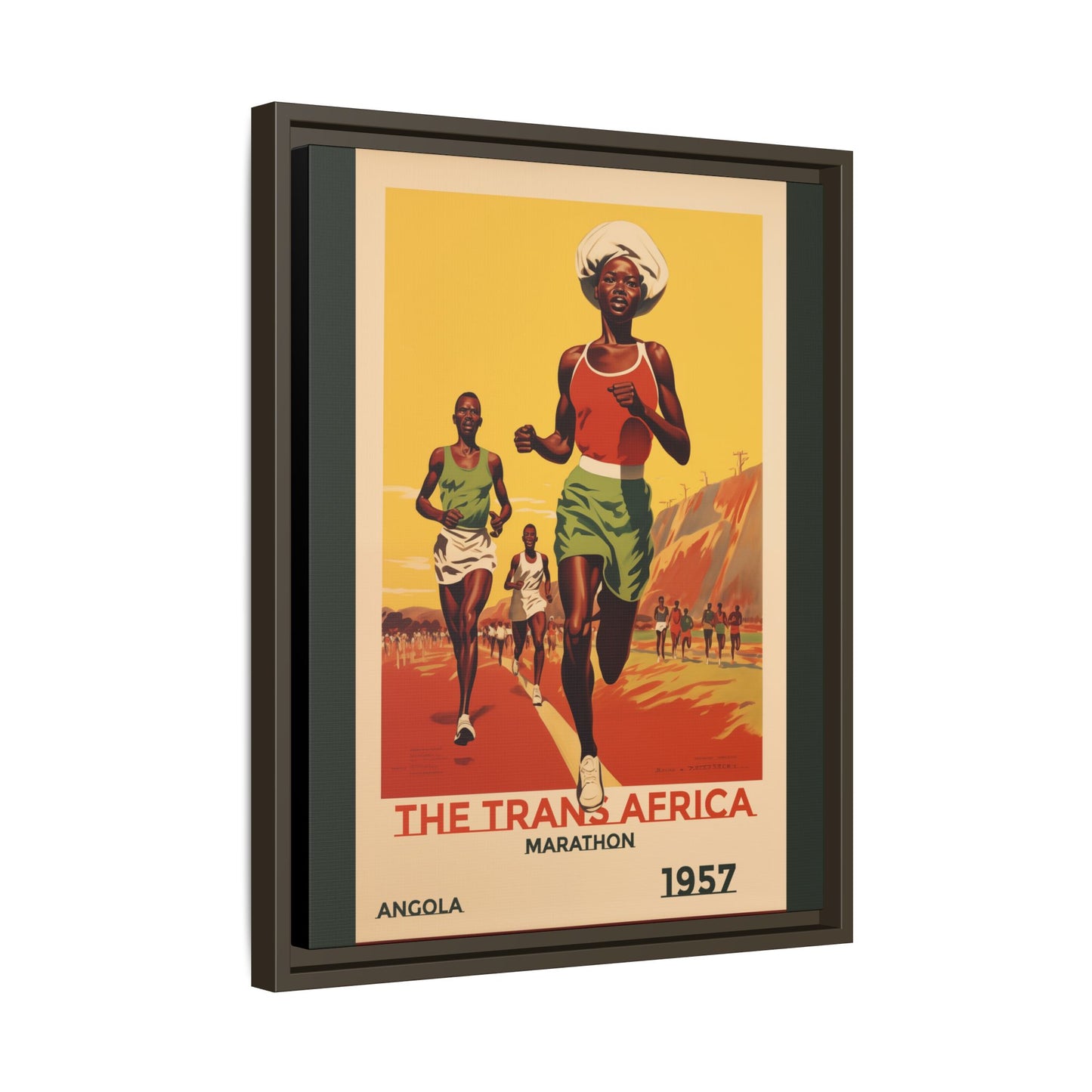 Trans-Africa Marathon 1957 Vintage Poster | Fine Art Print