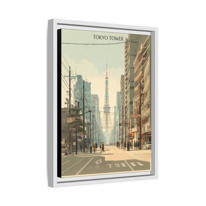 Tokyo Tower Vintage Travel Poster | Museum-Quality Fine Art Print