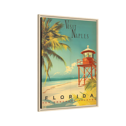Naples Florida Vintage Beach Poster | Museum-Quality Fine Art Print