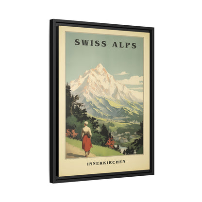 Swiss Alps Vintage Travel Poster | Fine Art Print