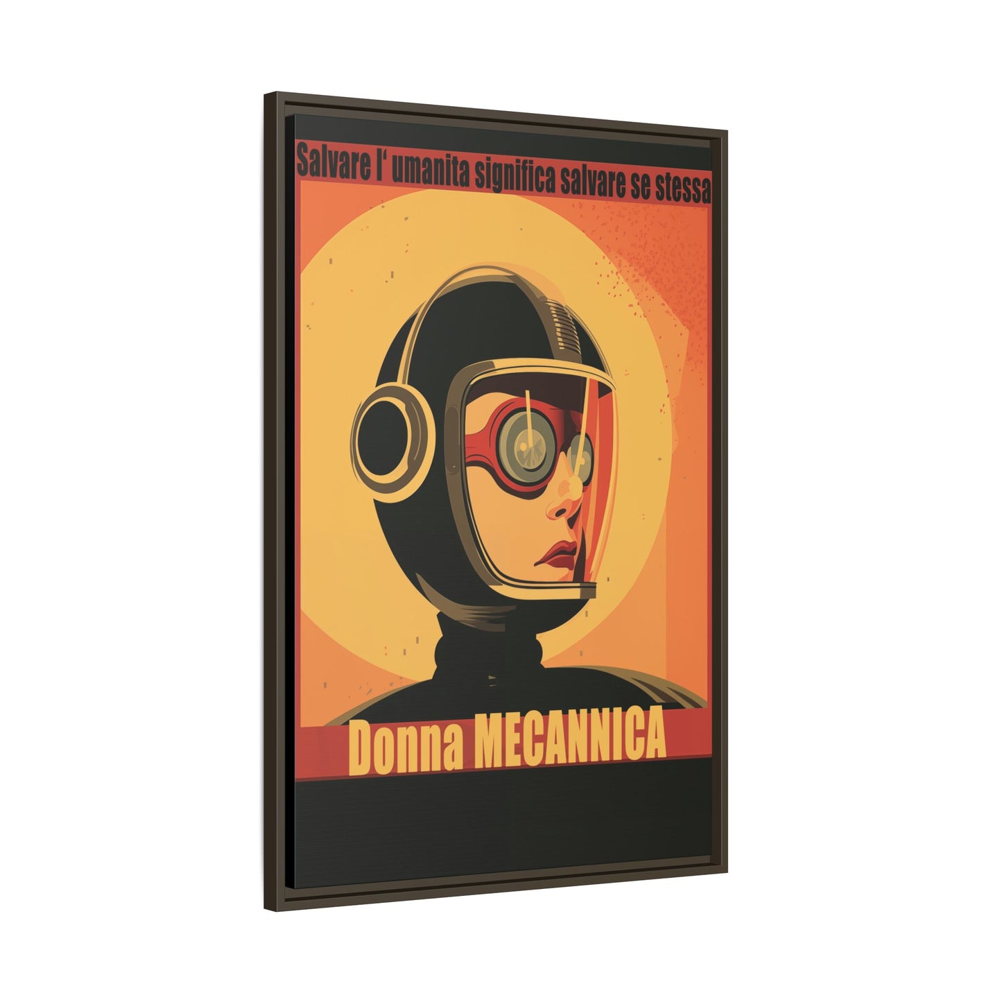 Donna Meccanica Retro Sci-Fi Vintage Poster | Museum-Quality Fine Art Print