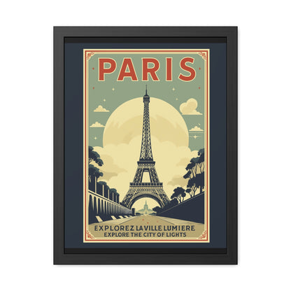 Vintage Paris Framed Poster - Travel Wall Art