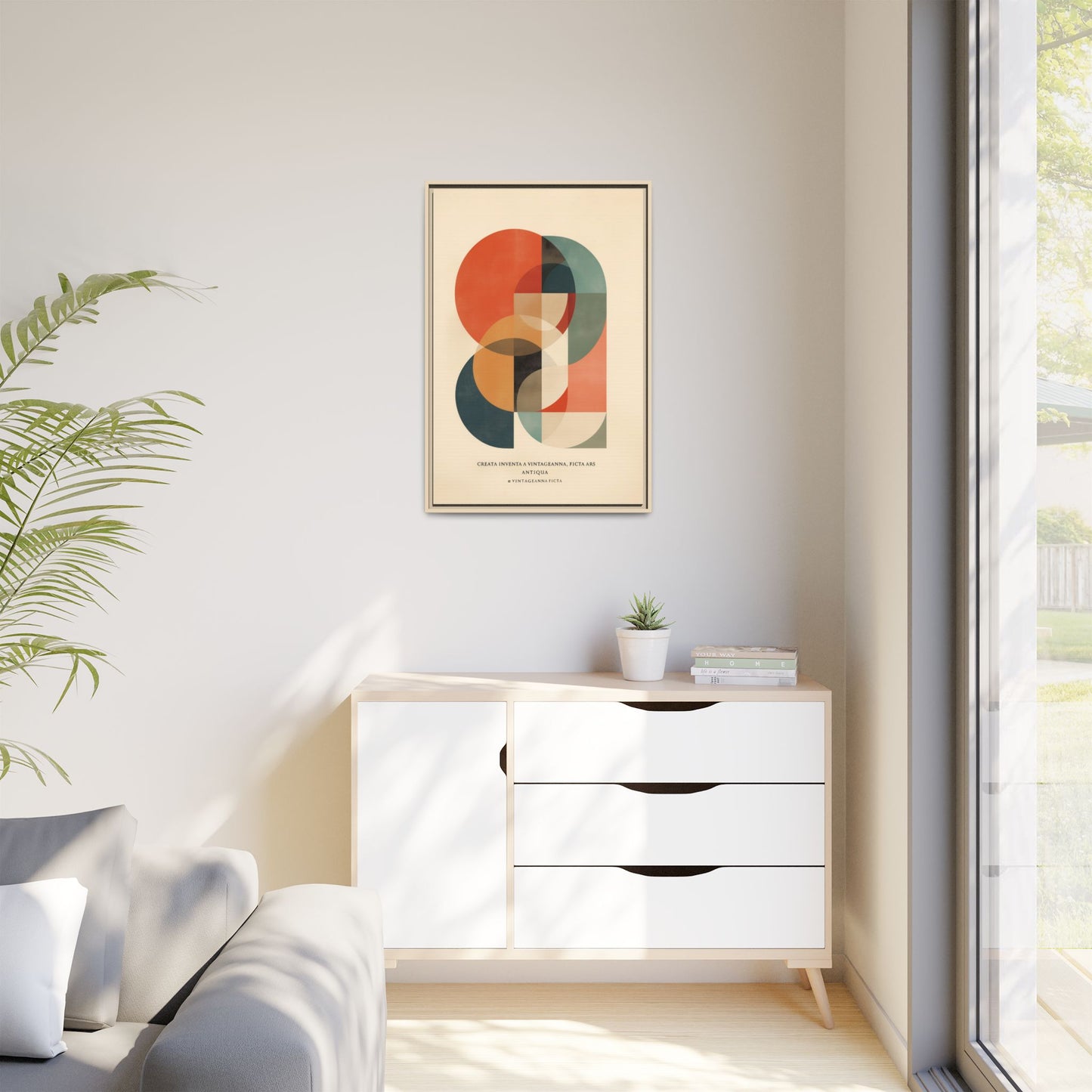 Abstract Geometric Art Print Vintage Poster | Museum-Quality Fine Art Print