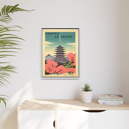 Visitez le Japon Japanese Travel Vintage Poster | Museum-Quality Fine Art Print