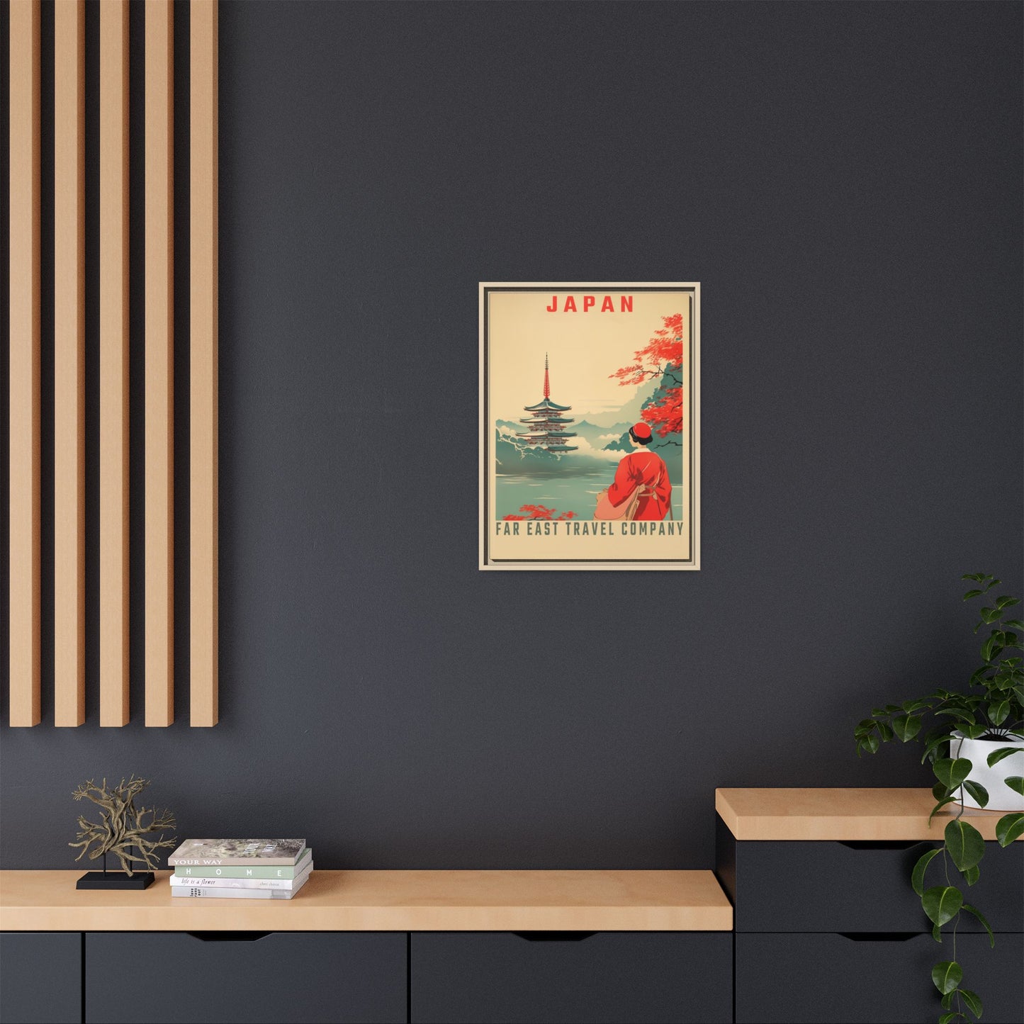 Japan Far East Travel Company Vintage Poster | Museum-Quality Fine Art Print
