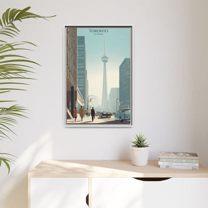 Toronto CN Tower Vintage Travel Poster | Museum-Quality Fine Art Print