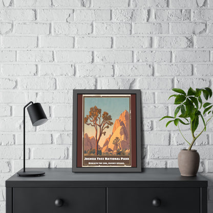 Framed Poster — Joshua Tree National Park Vintage Travel Art