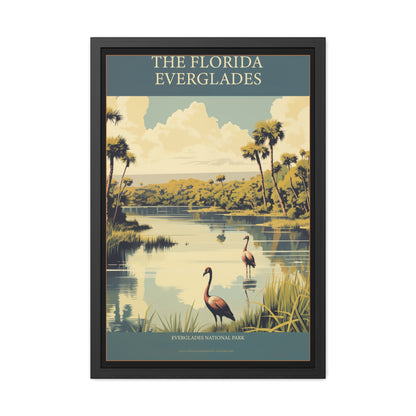"The Florida Everglades - Vintage National Park Framed Poster"
