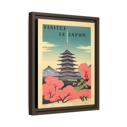 Visitez le Japon Japanese Travel Vintage Poster | Museum-Quality Fine Art Print