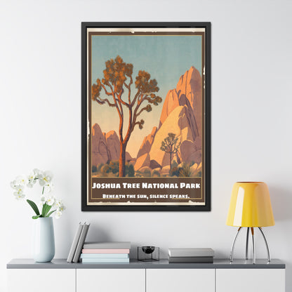 Joshua Tree National Park Framed Poster — Vintage Desert Travel Art Print_M