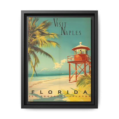 Naples Florida Vintage Beach Poster | Museum-Quality Fine Art Print