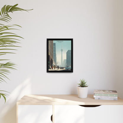 Toronto CN Tower Vintage Travel Poster | Museum-Quality Fine Art Print