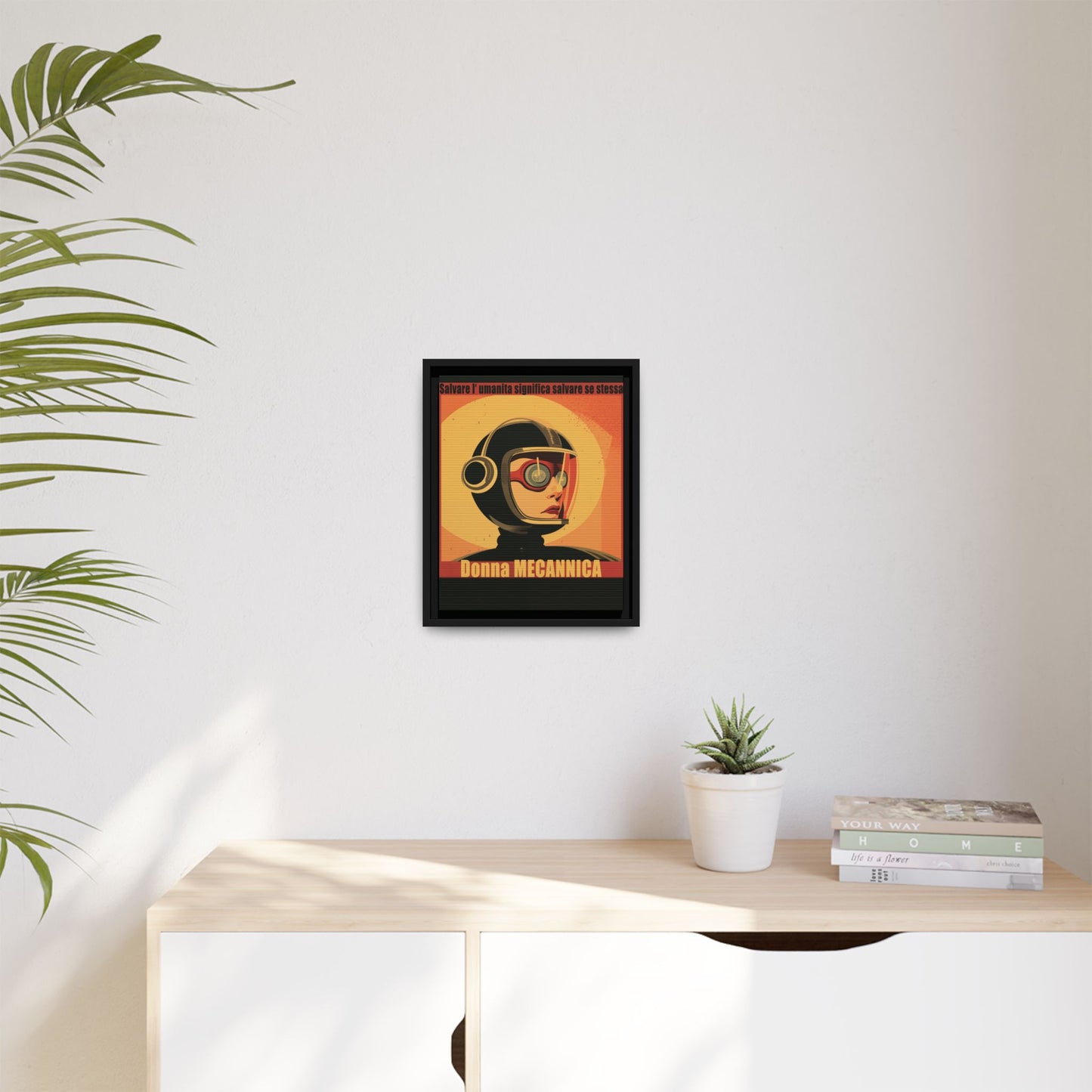 Donna Meccanica Retro Sci-Fi Vintage Poster | Museum-Quality Fine Art Print