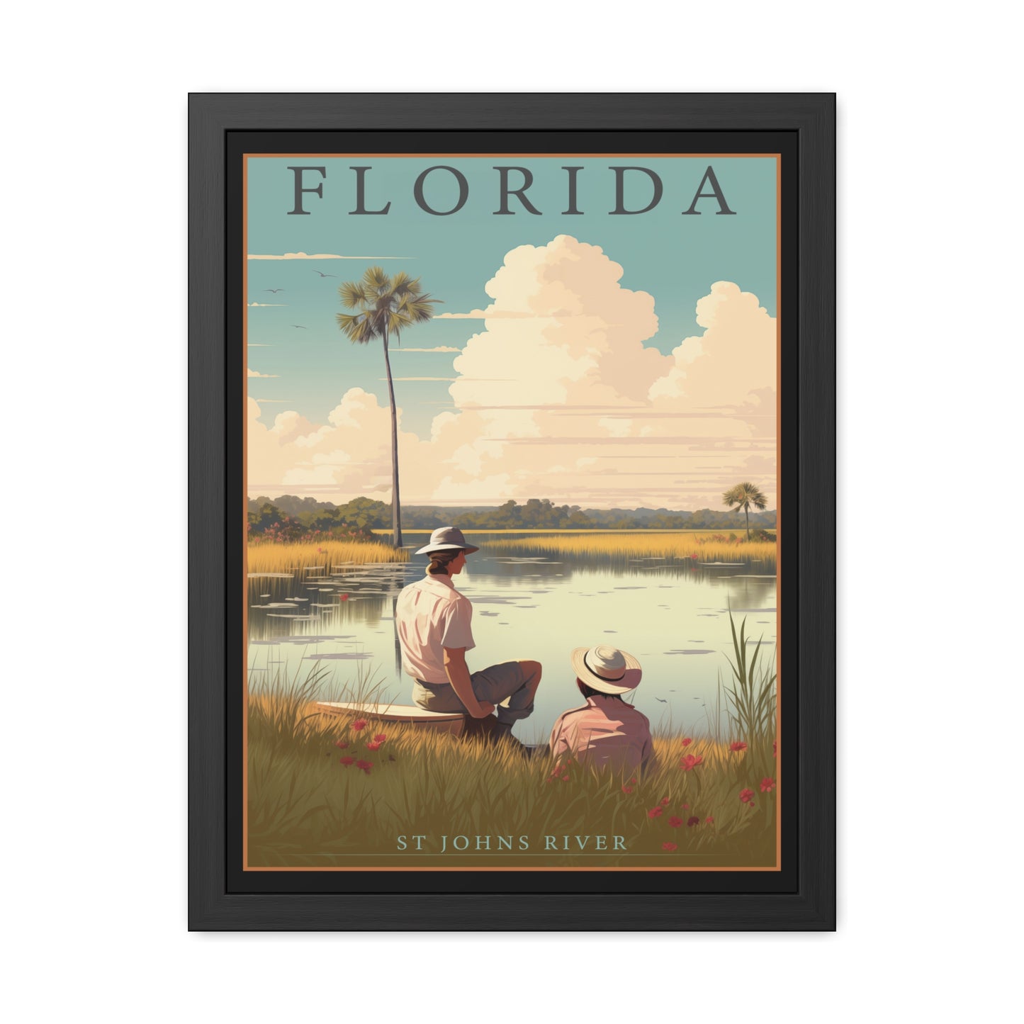 Vintage St. Johns River Wall Art – Timeless Florida Serenity