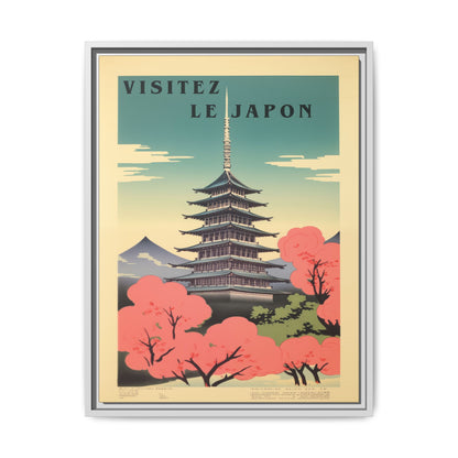 Visitez le Japon Japanese Travel Vintage Poster | Museum-Quality Fine Art Print