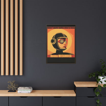 Donna Meccanica Retro Sci-Fi Vintage Poster | Museum-Quality Fine Art Print