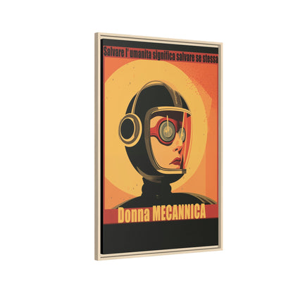 Donna Meccanica Retro Sci-Fi Vintage Poster | Museum-Quality Fine Art Print