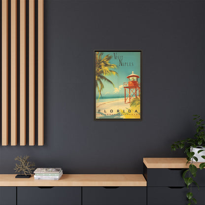 Naples Florida Vintage Beach Poster | Museum-Quality Fine Art Print