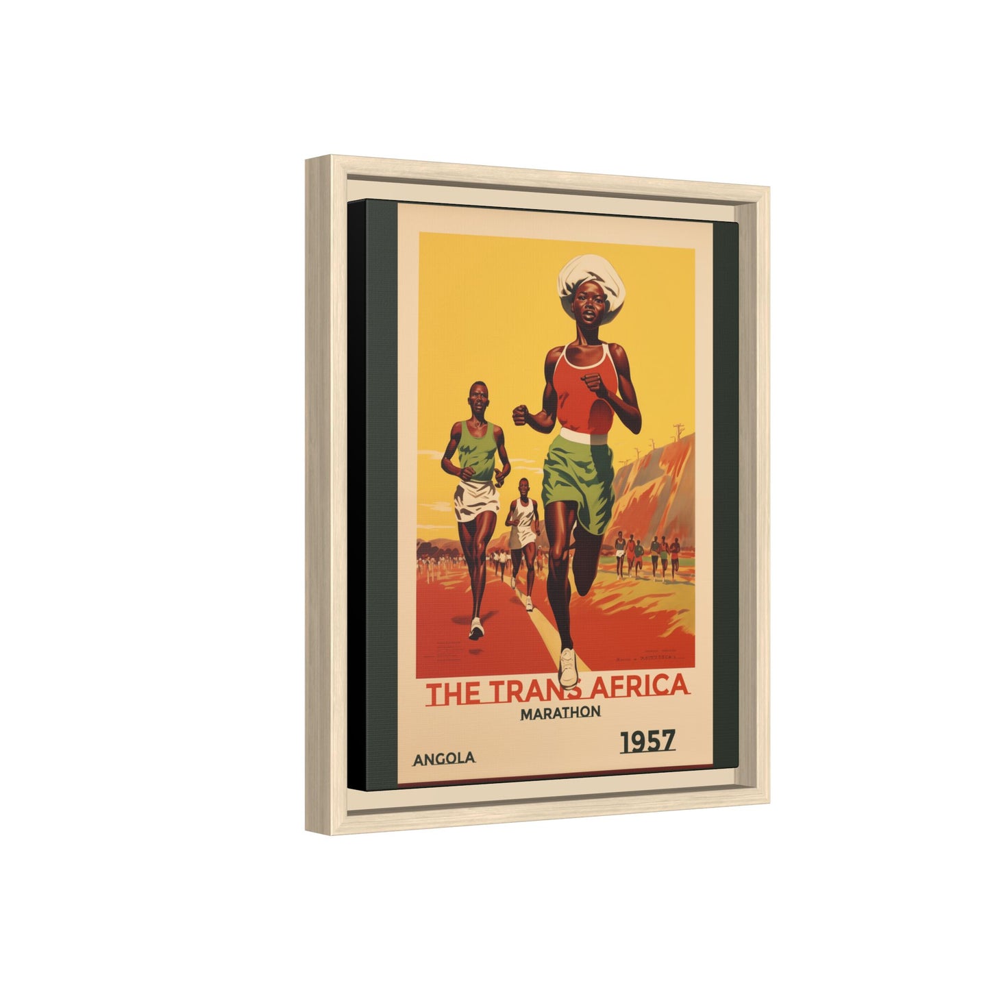 Trans-Africa Marathon 1957 Vintage Poster | Fine Art Print