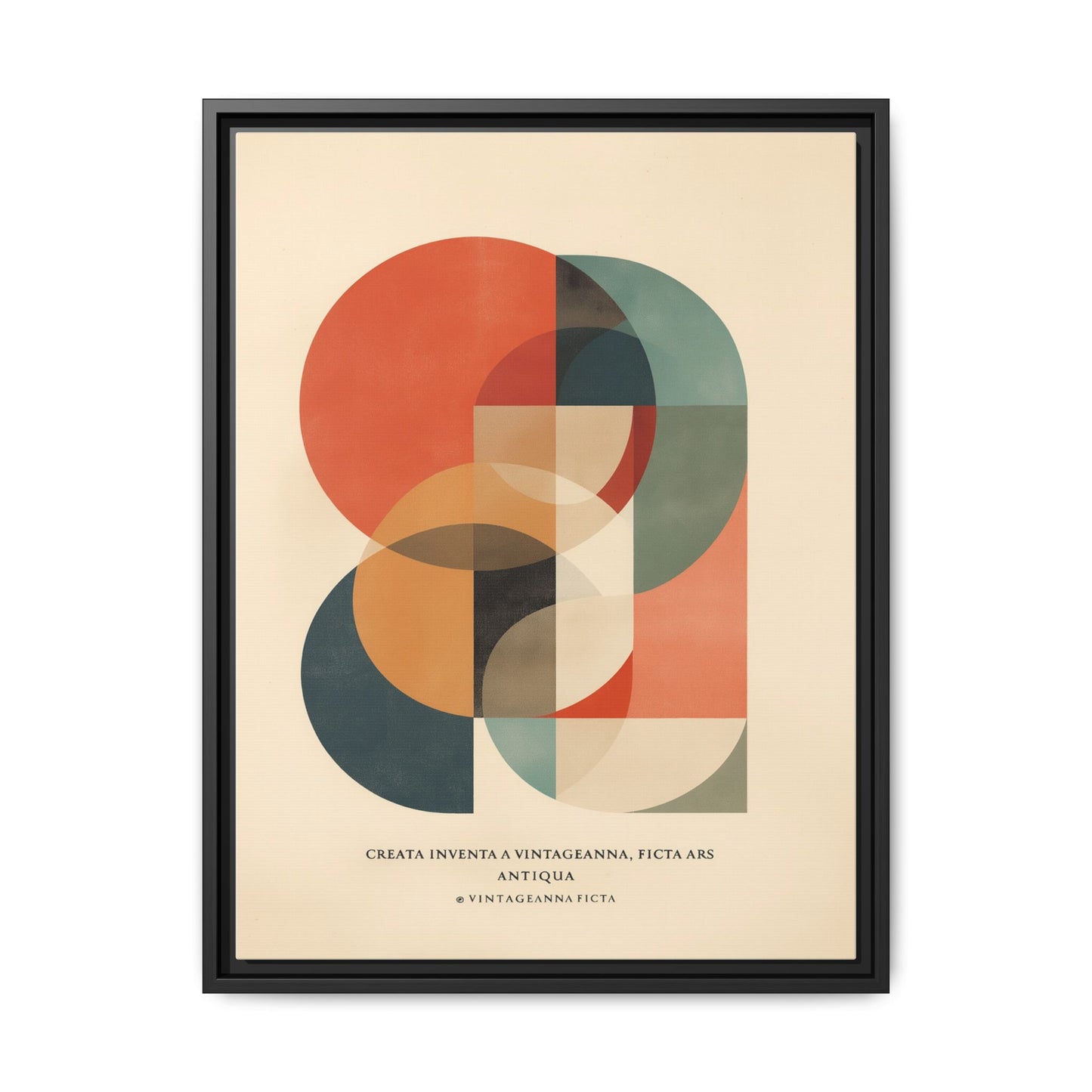 Abstract Geometric Art Print Vintage Poster | Museum-Quality Fine Art Print