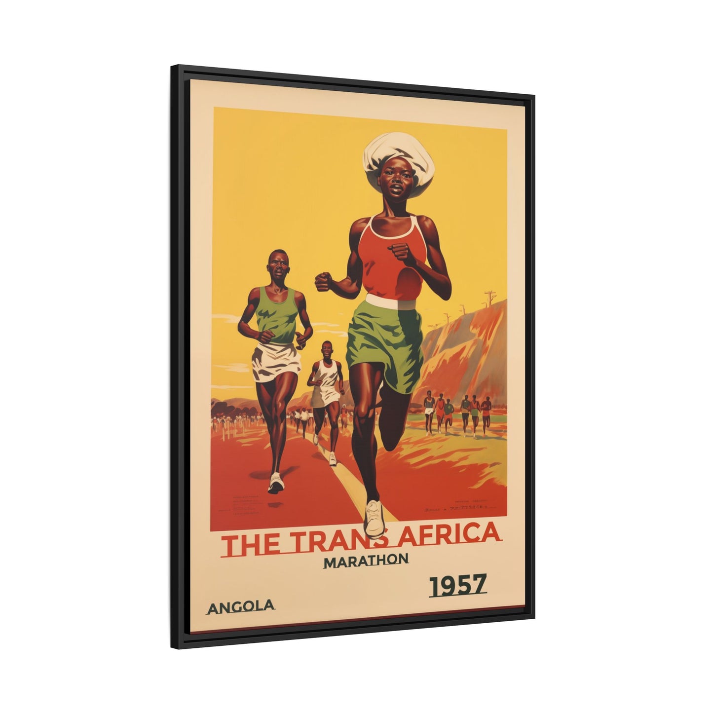 Trans-Africa Marathon 1957 Vintage Poster | Fine Art Print
