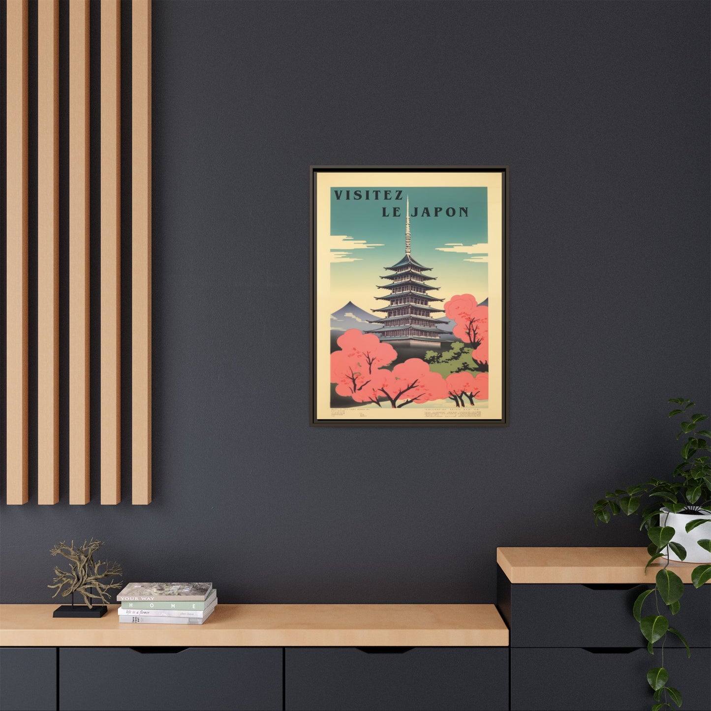 Visitez le Japon Japanese Travel Vintage Poster | Museum-Quality Fine Art Print