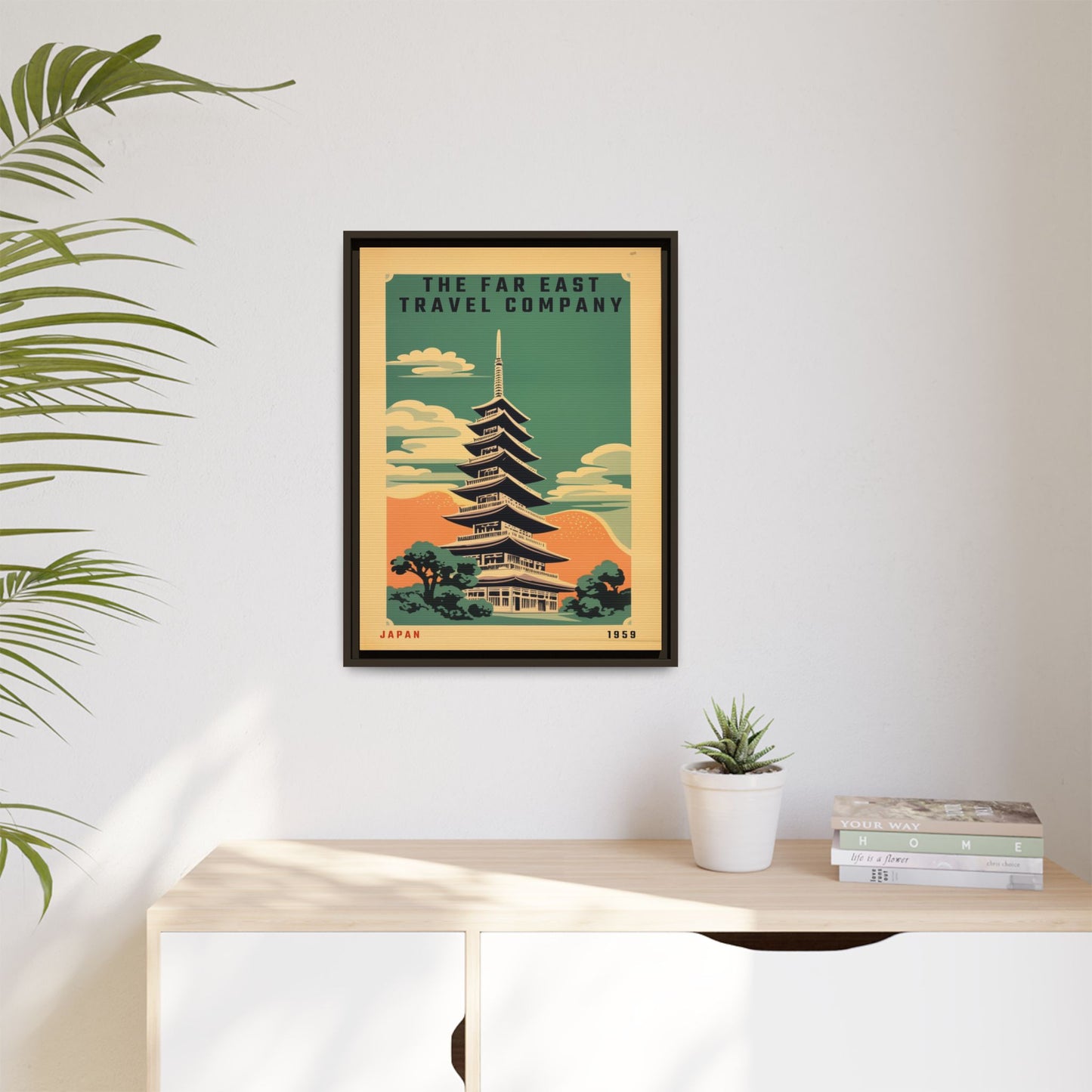 Japan Pagoda Vintage Poster | Museum-Quality Fine Art Print