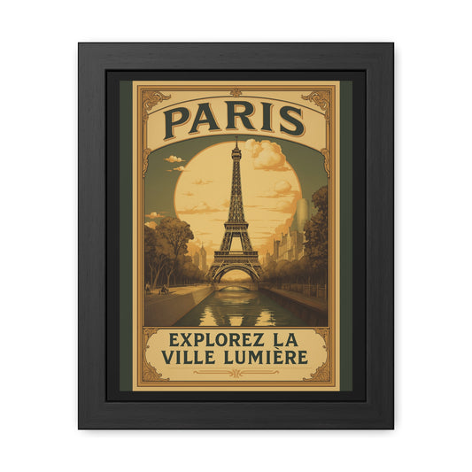 Vintage Paris Framed Poster - Wall Art for Home Decor