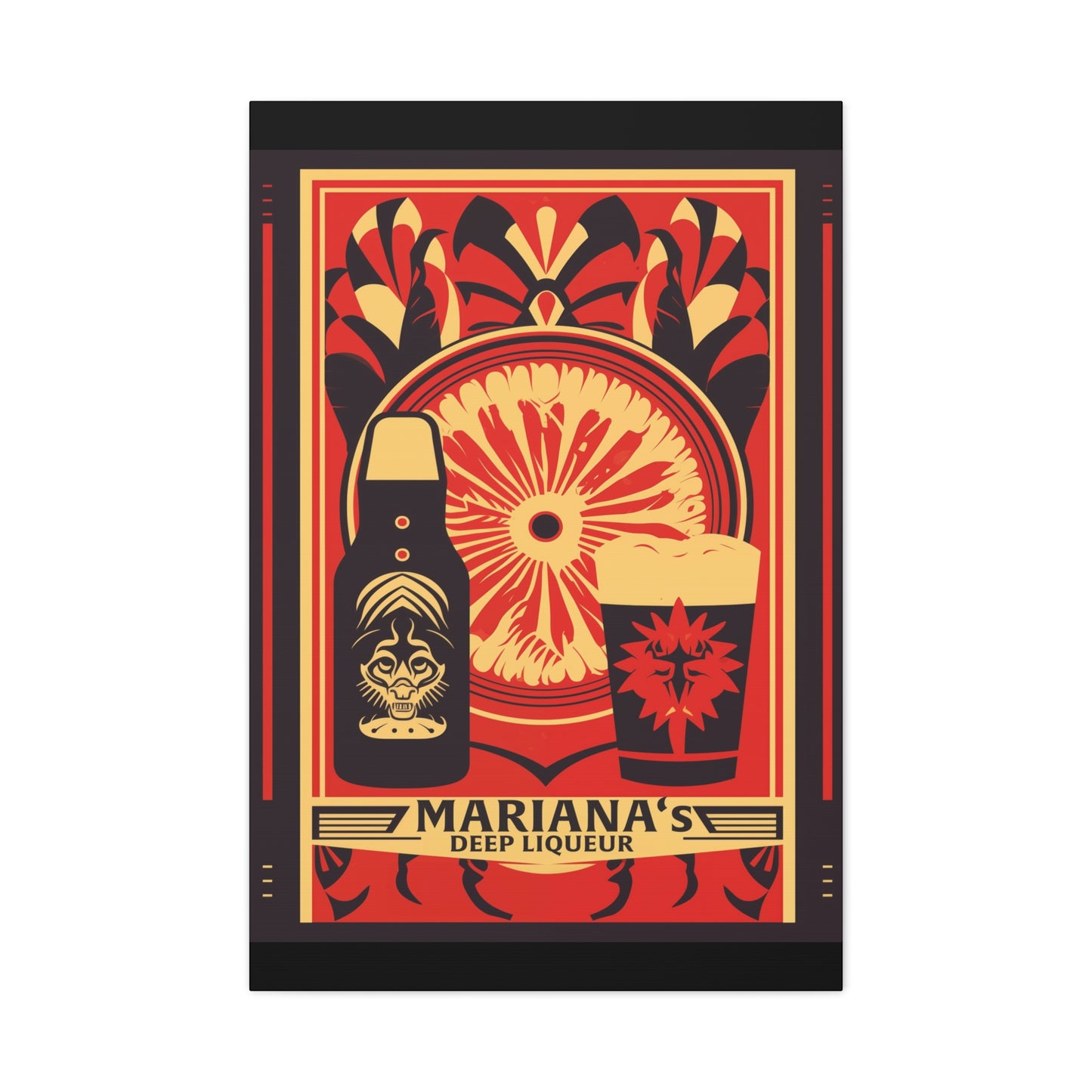 "Mariana’s Deep Liqueur Artistic Matte Canvas" Matte Canvas, Stretched, 1.25"