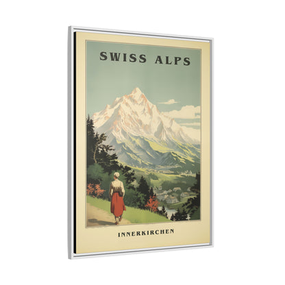 Swiss Alps Vintage Travel Poster | Fine Art Print