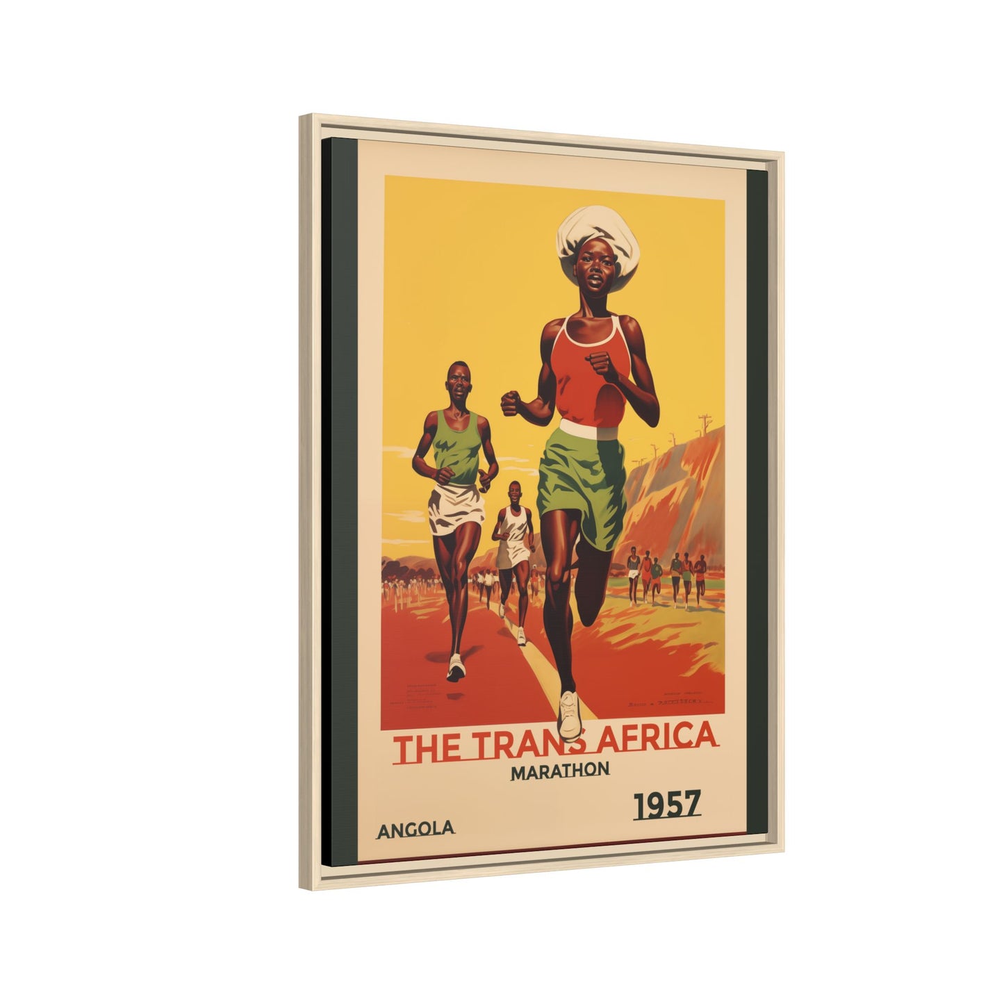 Trans-Africa Marathon 1957 Vintage Poster | Fine Art Print