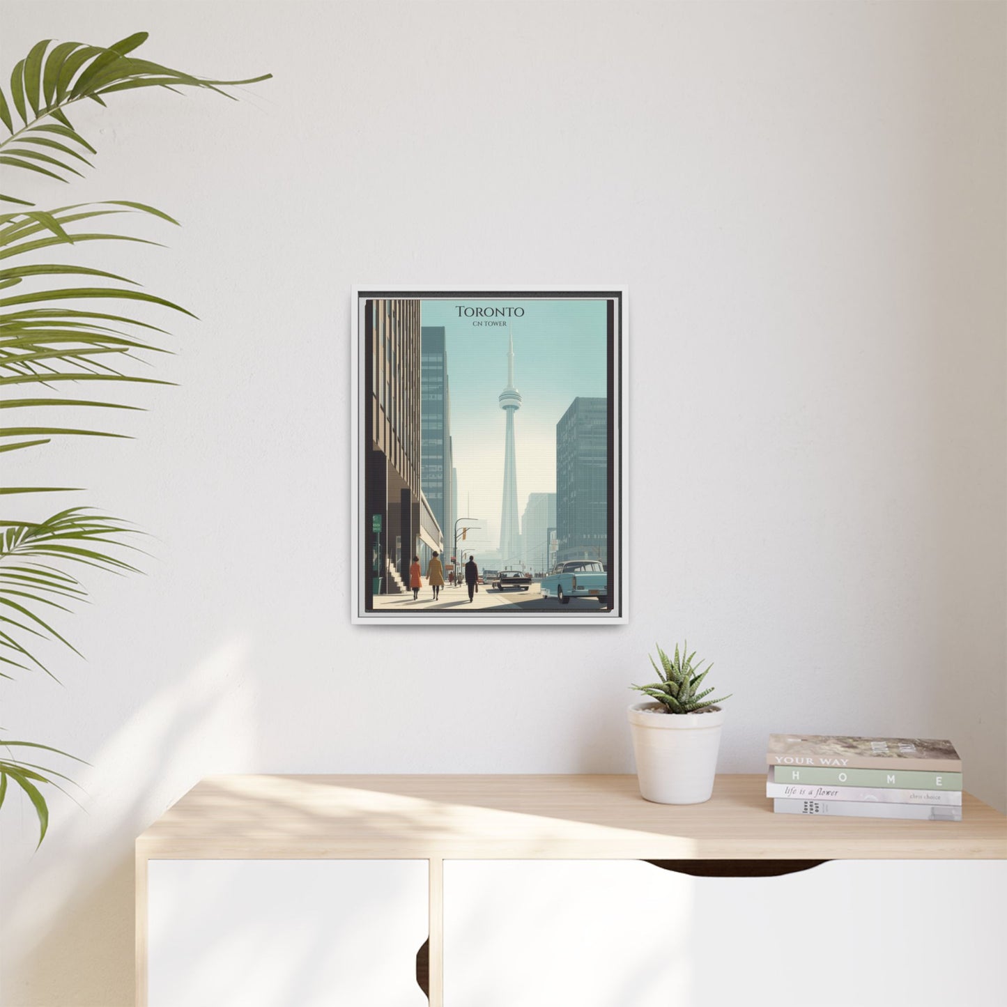 Toronto CN Tower Vintage Travel Poster | Museum-Quality Fine Art Print