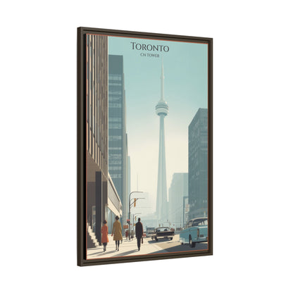 Toronto CN Tower Vintage Travel Poster | Museum-Quality Fine Art Print