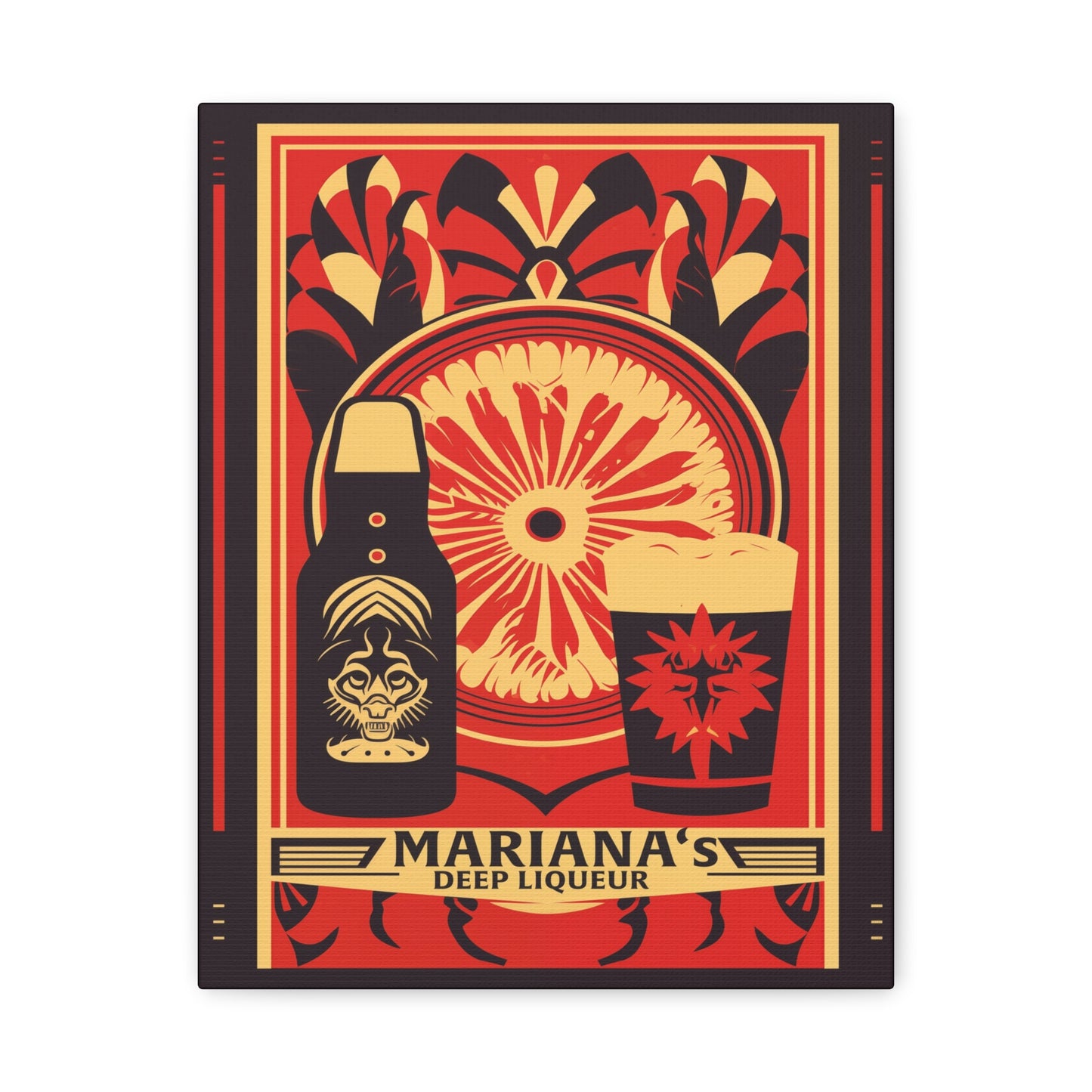 "Mariana’s Deep Liqueur Artistic Matte Canvas" Matte Canvas, Stretched, 1.25"
