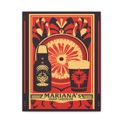 "Mariana’s Deep Liqueur Artistic Matte Canvas" Matte Canvas, Stretched, 1.25"