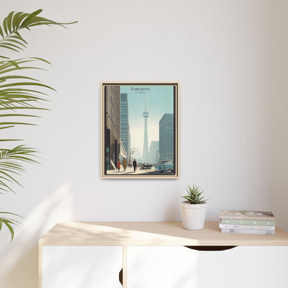 Toronto CN Tower Vintage Travel Poster | Museum-Quality Fine Art Print